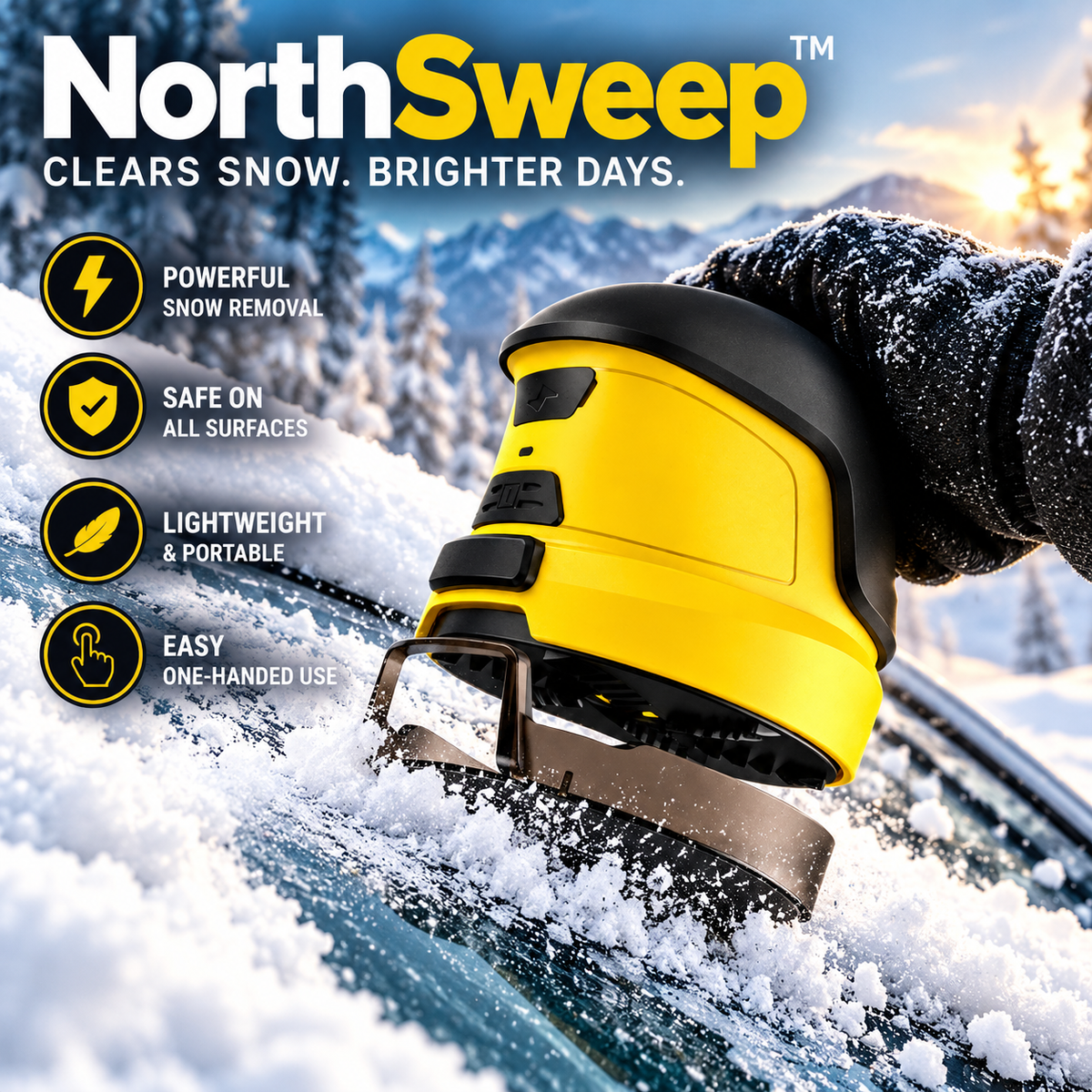 NorthSweep Electric Snow & Ice Scraper